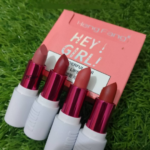 HengFang Hey Girl Mini Velvet Matte Lipstick Set | High Pigment Long-Lasting Lip Color | Pack of 4 Shades thumbnail 4