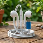 Premium Wired Earphones with In Line Control Crystal Clear Sound Hands Free Calling Built in Microphone Stylish Compact Case Durable Cable thumbnail 2