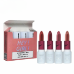 HengFang Hey Girl Mini Velvet Matte Lipstick Set | High Pigment Long-Lasting Lip Color | Pack of 4 Shades thumbnail 1