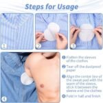 10 Pcs Breathable Sweat Pads For Men Comfortable Disposable Underarm Pads For Sweat Protection And Daily Freshness thumbnail 3