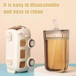 School Bus Design Kids Water Bottle With Strap 600ml | Random Color thumbnail 3