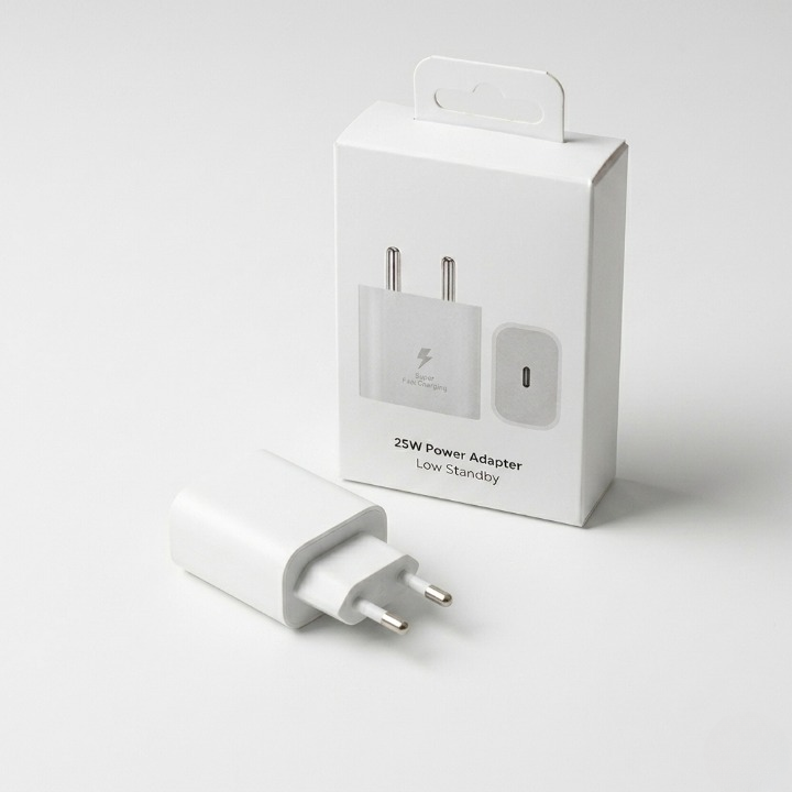 25W Original Power Adapter | White Type-C Fast Charger China Imported - Image 3