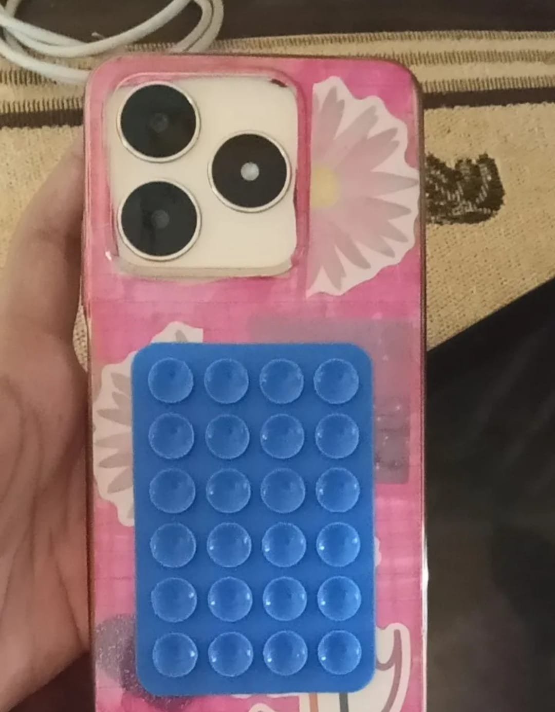 Double Side Silicone Suction Pad Phone Holder – Self-Adhesive Square Rubber Grip Pad for All Mobiles & Tablets - Image 4