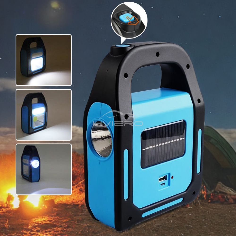 Hurry Bolt Emergency Rechargeable LED Light With Solar Panel USB Charging Built In Battery Trend Product - Image 5