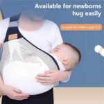 1PC Baby Carrier, Ergonomic Baby Strap one Shoulder Labor-Saving Polyester Baby Half Wrapped Sling (Random Color) thumbnail 3