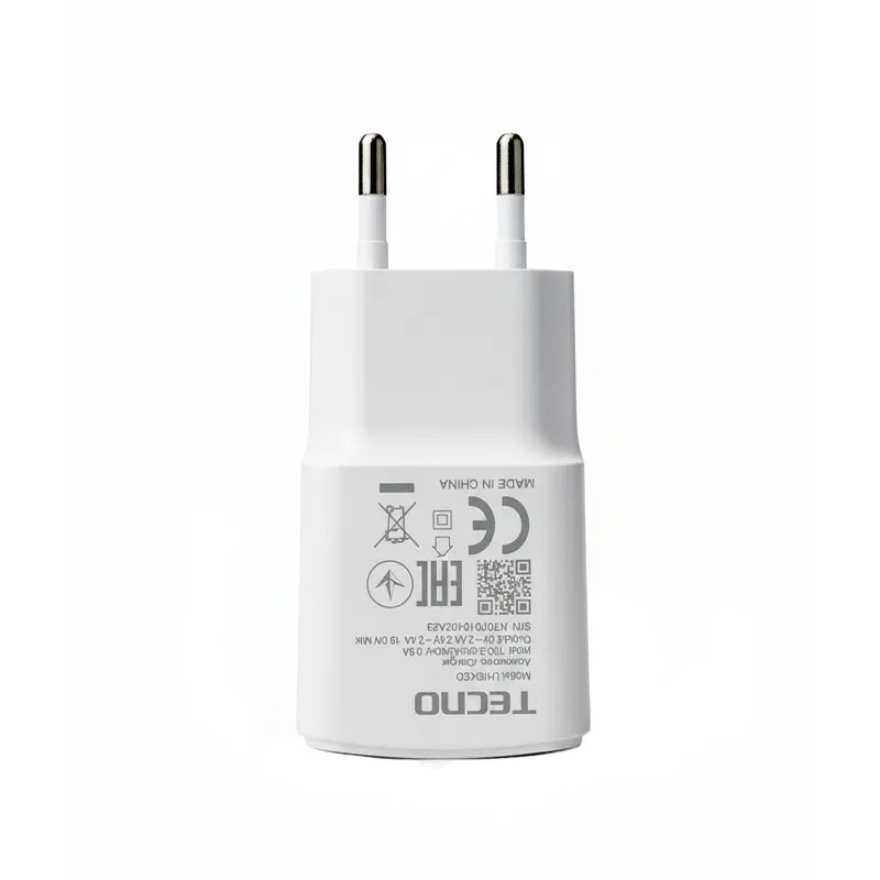 Tecno Fast Charging Charger with USB Cable Complete Set | Original Quality Power Adapter for Tecno Mobile Phones - Image 2
