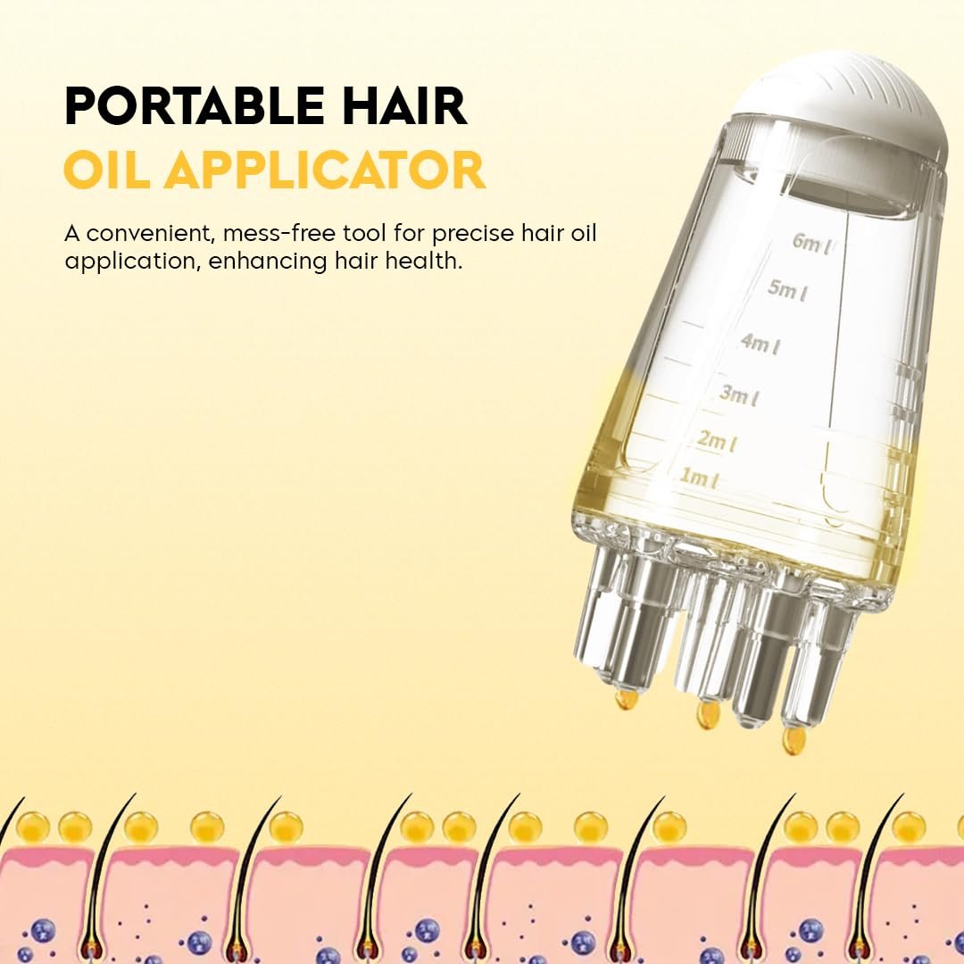 Oil Applicator | Scalp Hair Comb Oil Applicator | Portable Mini Hair Oil Applicator 6ml - Image 2