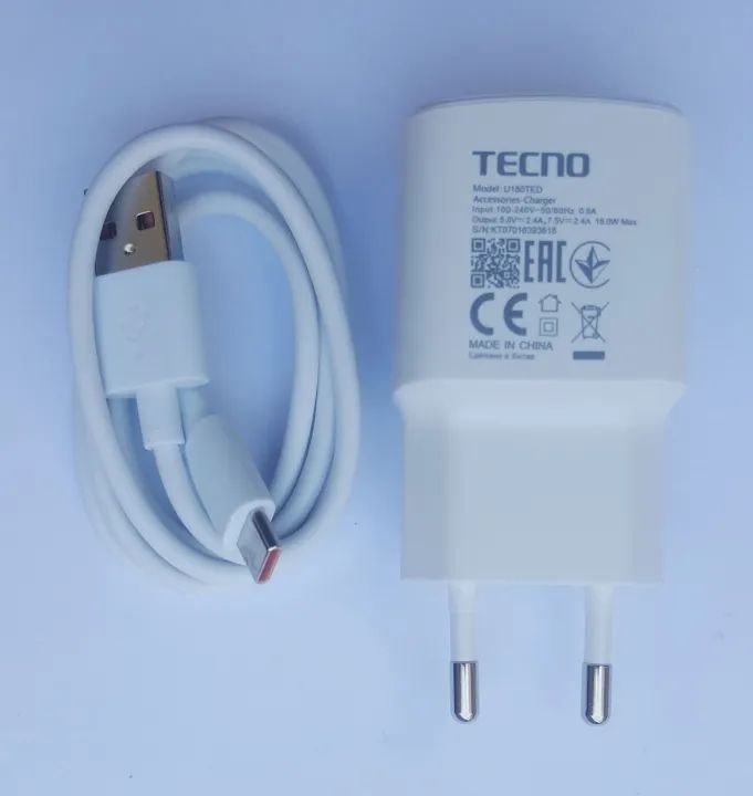 Tecno Fast Charging Charger with USB Cable Complete Set | Original Quality Power Adapter for Tecno Mobile Phones - Image 4