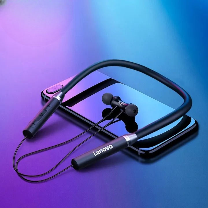 Lenovo HE05 Wireless Neckband Bluetooth Earphones | Sports Handsfree with Mic - Image 2