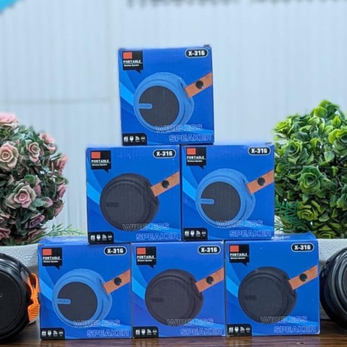 X-316 Mini Bluetooth Speaker – Multi-Function Portable Wireless Outdoor Speaker with USB, TF Card & FM Radio (Random Color) - Image 5