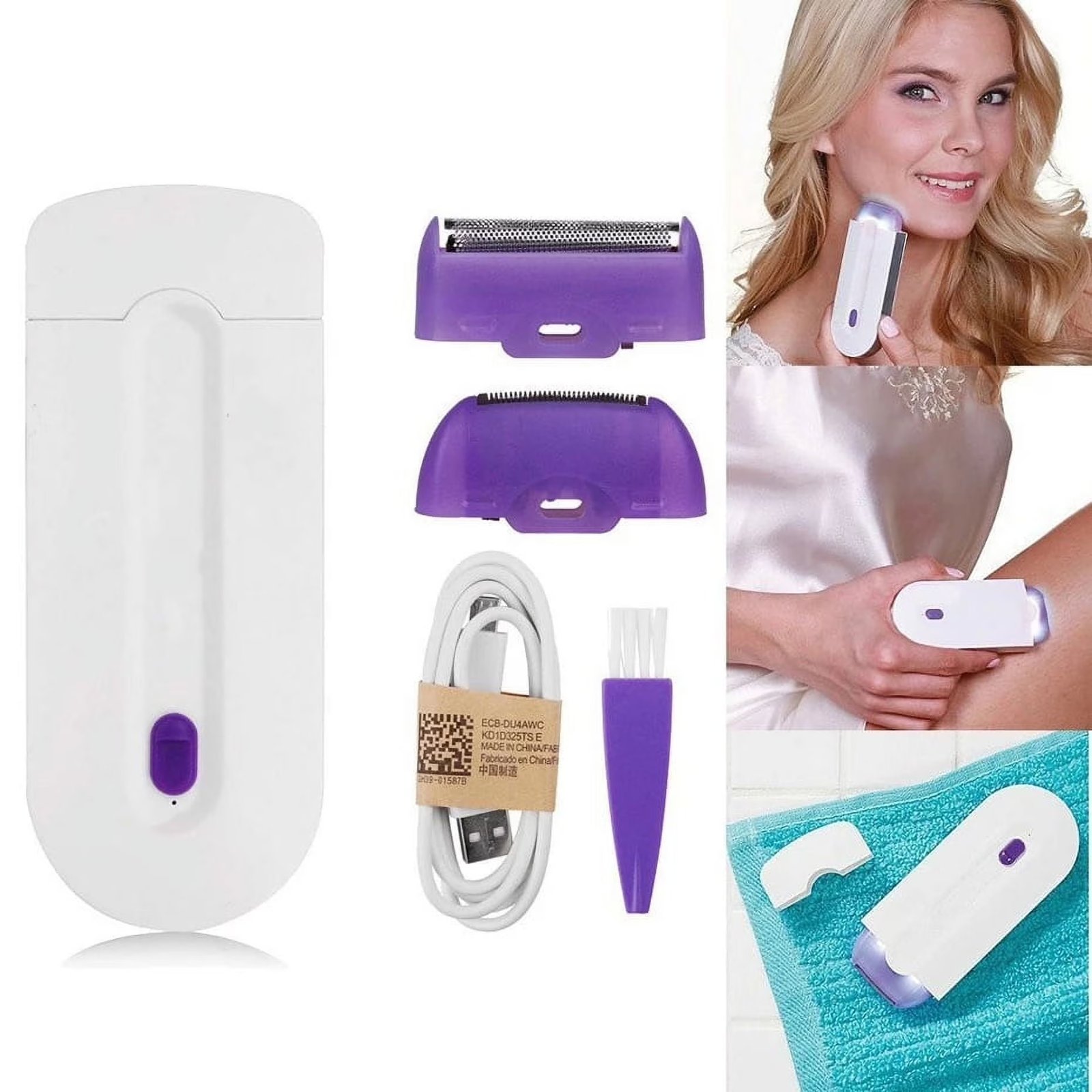 Finishing Touch Yes Hair Remover Rechargeable Painless Facial And Body Hair Remover Rotary Electric Shaver For Women - Image 3