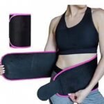Waist Trimmer Belt for Men & Women | Sweat Belt for Workout & Gym | Adjustable Tummy Support Belt | Free Size | Pack of 1 thumbnail 3