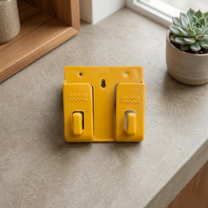 Wall Mounted Universal Mobile Phone Holders – Space-Saving Charging Stand & Remote Organizer (Random Colors)