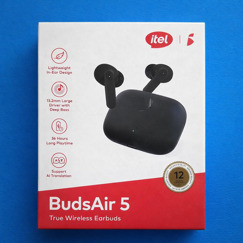 Itel BudsAir 5 True Wireless Earbuds – Bluetooth 5.4, 36 Hours Playtime & Deep Bass Audio - Image 3