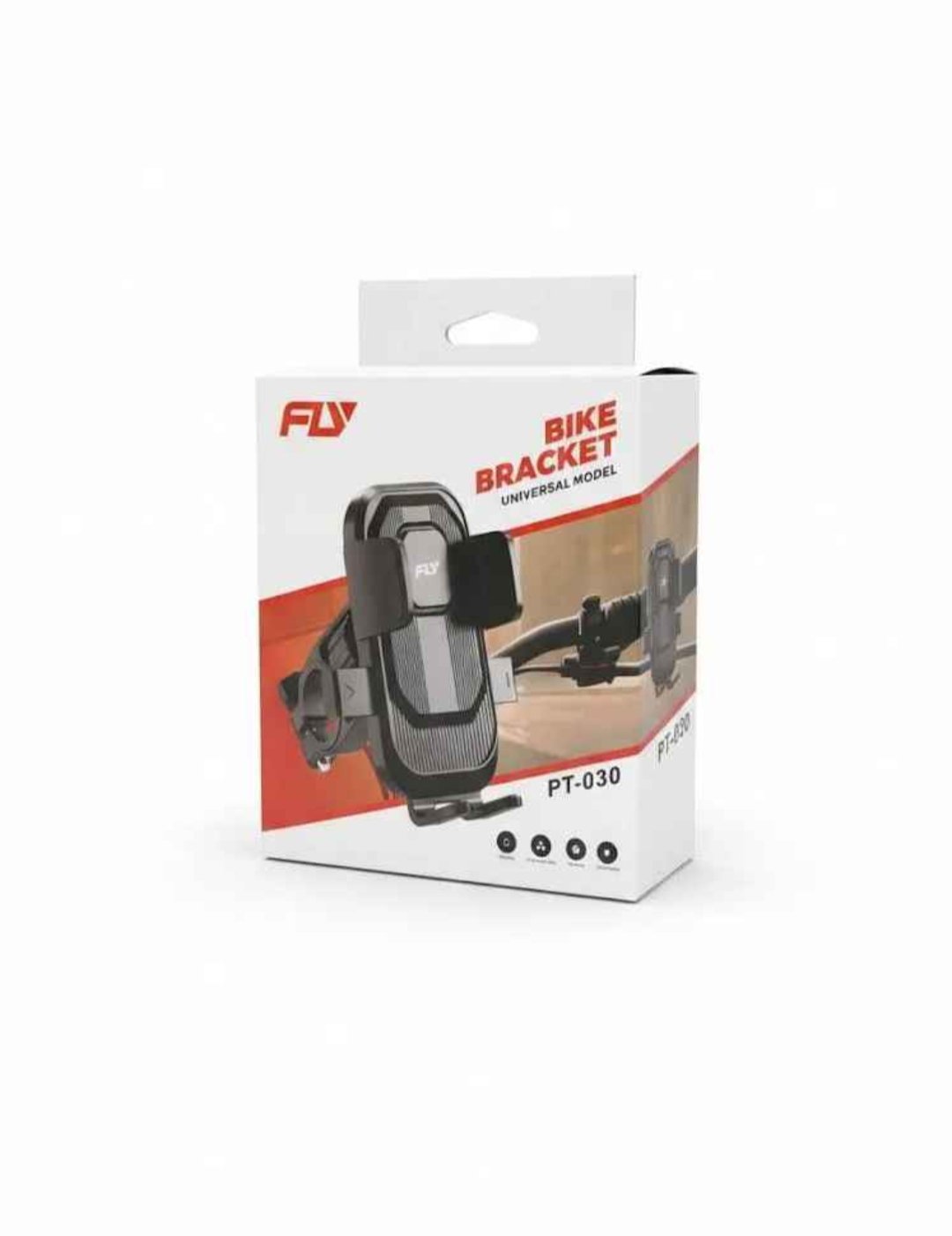 FLY PT-030 Universal Bike Phone Holder Secure Stable Hands Free Riding With 360 Degree Adjustable Viewing - Image 4