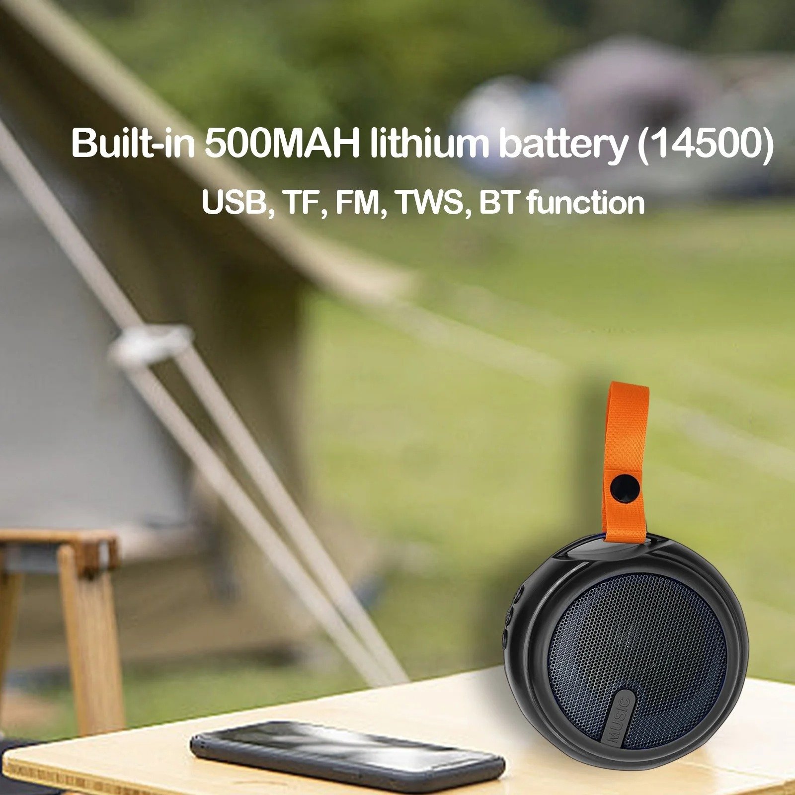X-316 Mini Bluetooth Speaker – Multi-Function Portable Wireless Outdoor Speaker with USB, TF Card & FM Radio (Random Color) - Image 2