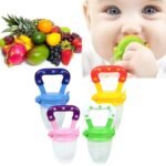 Baby Solid Baby Fruit Pacifier Fresh Fruit Feeder Infant Teething Toy Nibbler Teether Pacifier Safe Silicone Pacifier (Random Color) thumbnail 3