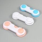 1 Pc - Children Kid Drawer Lock Baby safe Angle Sliding Door Plastic Child safety locks products ( random color ) thumbnail 4