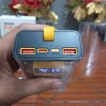 Transparent Power Bank 20000 mAh With Emergency Lights Digital Display Black Colour Fast Charging Portable Charger thumbnail 4