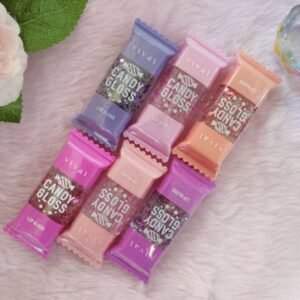 Cute Candy Lip Gloss Set of 6 | Moisturizing, Shiny & Long-Lasting Lip Gloss for Teens & Women – Fun, Sweet Colors & Flavors