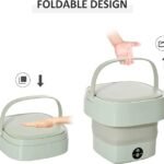Foldable Mini Washing Machine – Portable Collapsible Washer for Travel, Dorm, Baby Clothes | Random Color thumbnail 3