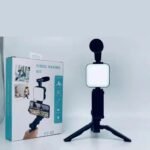 High Quality Vlogging Kit | Mobile & DSLR Accessories | Tripod, Mic & 360° LED Video Recording Setup thumbnail 1