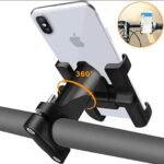 Aluminum Alloy Bike & Motorcycle Handlebar Phone Holder | Universal Mobile Stand Mount Bracket (Metal Body) thumbnail 3