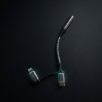Original 2-in-1 Type-C and Lightning to 3.5mm Headphone Jack Adapter Dual Connector Handfree Audio Converter Direct Plug and Play No Bluetooth Required thumbnail 1