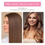 2-in-1 Mini Hair Straightener & Curler – Portable Thermostatic Ceramic Flat Iron for Dry & Wet Hair Styling - Random Color thumbnail 2