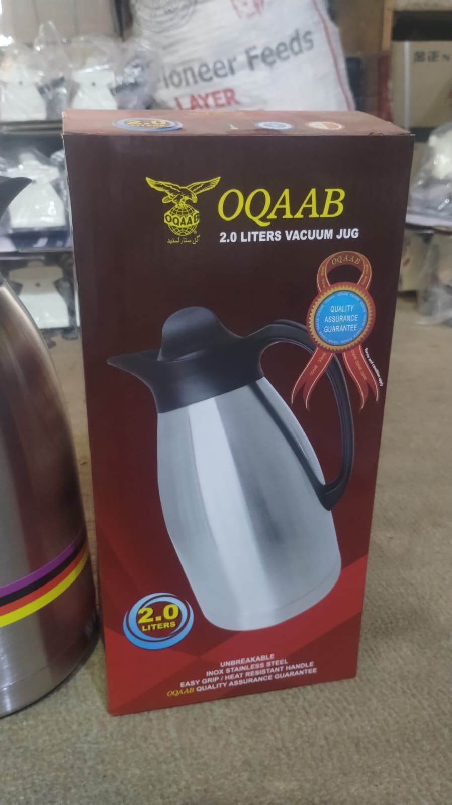Oqaab 2 Liter Premium Stainless Steel Thermos Durable Water Bottle Large Capacity Leak Proof Bottle for Gym Travel Office Home Use - Image 4