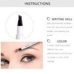 4 Tip Waterproof Eyebrow Pen | Waterproof Tattoo Tint Fine Sketch Liquid Eyebrow Pencil | Creates Natural Makeup Effect thumbnail 2