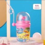Children Whale Spray Cup Sippy Bottle Cartoon Baby with Sippy Kettle Outdoor Portable Children's Cup (Random Color) thumbnail 2