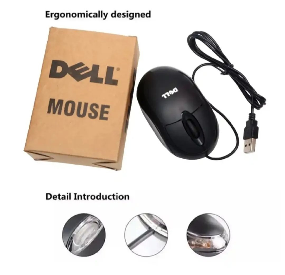 Dell USB Wired Mouse – Smooth & Reliable Optical Tracking for Laptops and Desktop PCs - Image 4