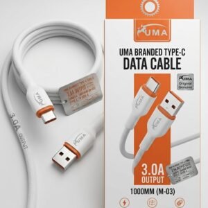 UMA M-03 Type-C Fast Charging Data Cable 1 Meter 3A USB to USB-C Charger & Sync Cable