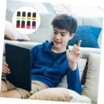 Double Color Gaming Thumb Sleeves Pair – Anti-Sweat Touch Control Finger Gloves for Mobile Gamers thumbnail 2
