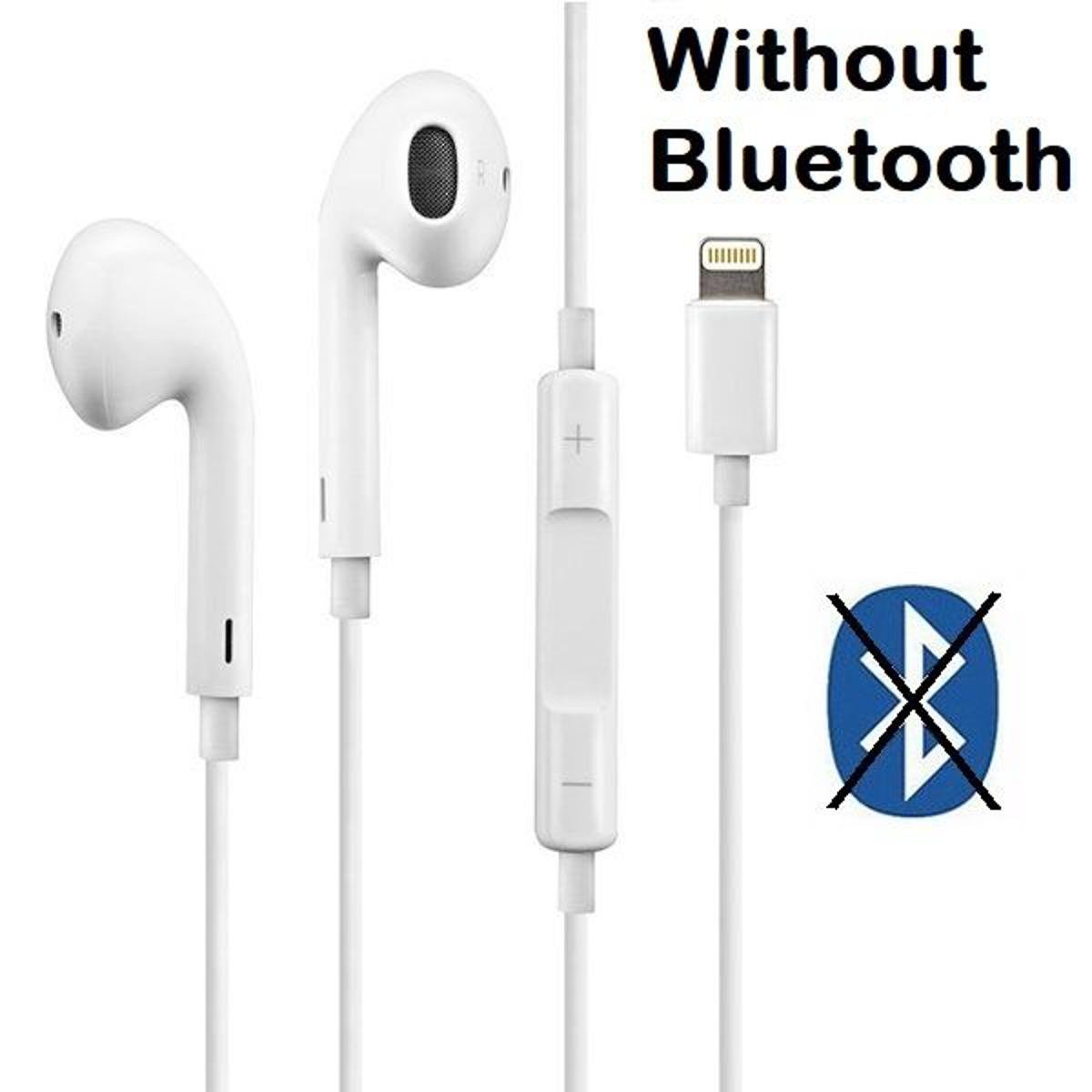 iPhone Lightning Wired Handfree Earphones Direct Connect No Bluetooth Required