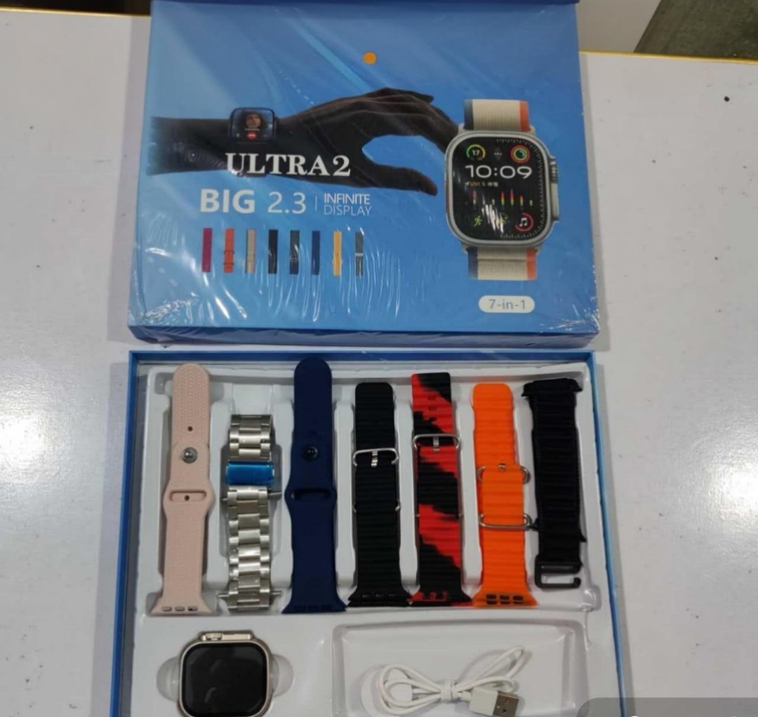 iMounra 2 BIG 2.01 Ultra Smartwatch Random Box | 7 in 1 Strap Multi-Color Bundle | Premium Design & Advanced Features (Random Boxes) - Image 5