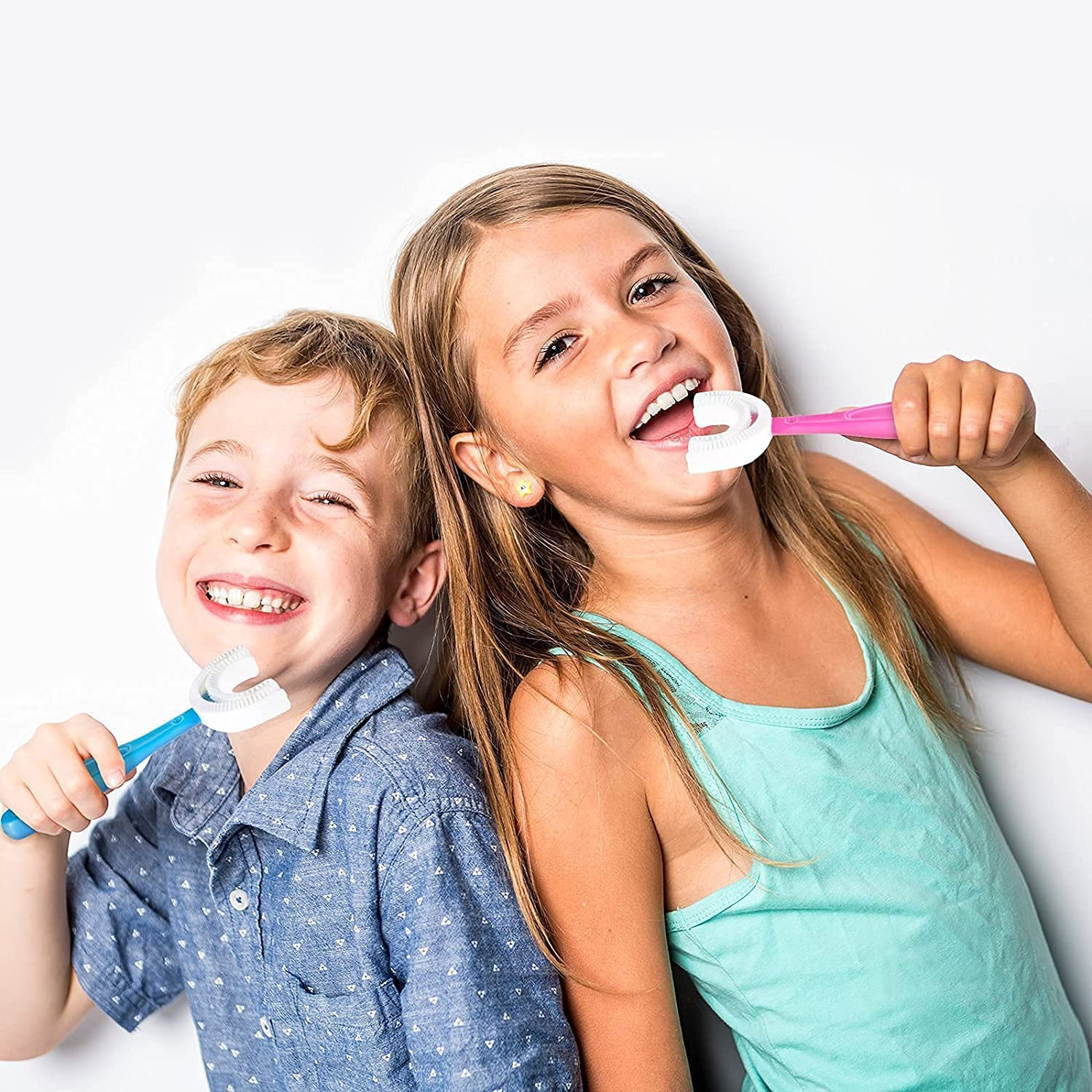 360° U-Shaped Baby Toothbrush | Soft Silicone Kids Oral Care & Teether Brush (Random Color) - Image 4