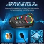 K06A Motorcycle Helmet Bluetooth Headset – BT 6.0 Wireless Earphone with CVC Intelligent Noise Reduction, IP67 Waterproof, 800mAh Battery & Type-C Fast Charging thumbnail 4
