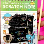 Scratch Note Pad -   Rainbow Drawing Draft Books for Children (random book) thumbnail 1
