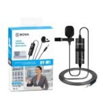 Boya BY M1 Professional Lavalier Lapel Microphone 3.5mm Clip On Mic For Android Smartphone DSLR Camera PC Audio Video Recording thumbnail 2