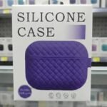 Shockproof Silicone AirPods Case - Textured Protective Skin with Keychain (Random colors) thumbnail 5