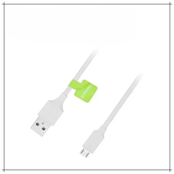 Infinix Copper Fast Charging Micro USB Data Cable – Durable White Charging & Sync Cable for Android Devices - Image 3