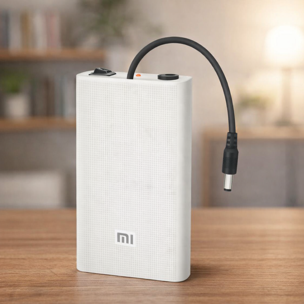 Mi Router Power Bank UPS – 12V/9V WiFi Router Backup Battery for PTCL, StormFiber & Fiber Modems (Without Adapter) - Image 3