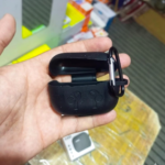 Shockproof Silicone AirPods Case - Textured Protective Skin with Keychain (Random colors) thumbnail 2