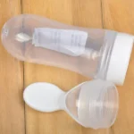 Silicone Bottle Feeding Baby Spoon Feeder - Best Quality Spoon Feeder - Random Color thumbnail 5