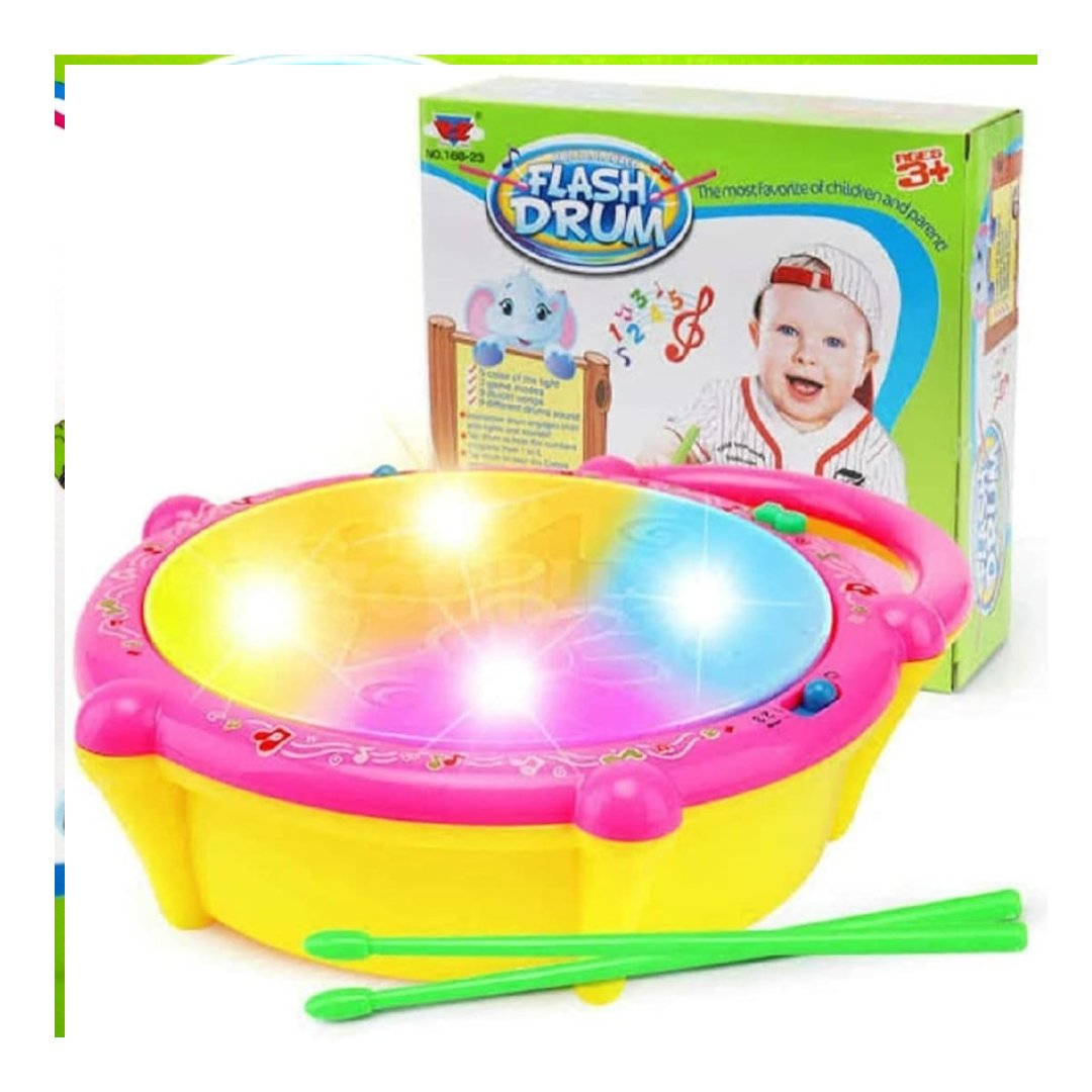 3D Flash Drum for Kids – Musical Toy with Lights, Sounds & 3 Game Modes - Image 3