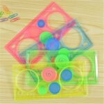 Colorful Plastic Templates Drawing Ruler Painting (pack of 2) thumbnail 2