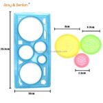Colorful Plastic Templates Drawing Ruler Painting (pack of 2) thumbnail 1