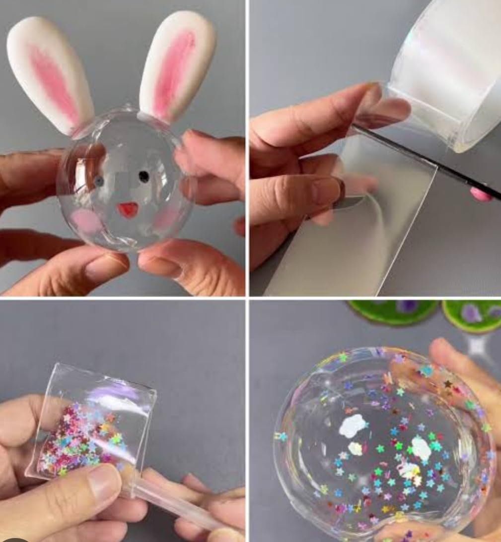 Multipurpose Tape for DIY Craft Children Colorful Pinch Toy Making Blowing Bubble Sticky Traceless Tape Toy 3 Mtr - Image 2